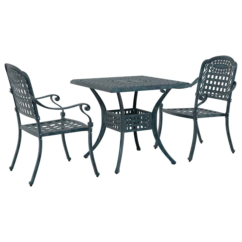 Tuinset 3 pcs Groen Gegoten aluminium is nu te koop bij PeponiXL, paradijselijk wonen!