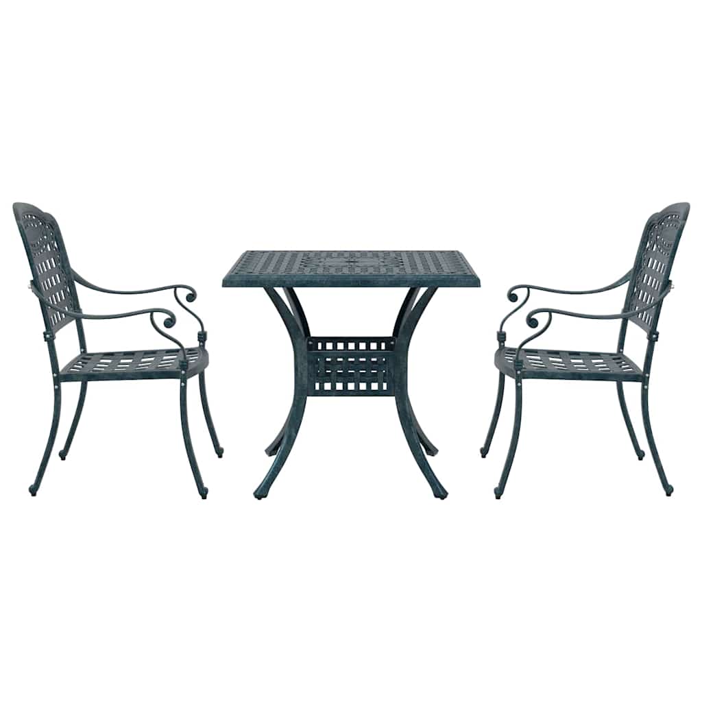Tuinset 3 pcs Groen Gegoten aluminium is nu te koop bij PeponiXL, paradijselijk wonen!