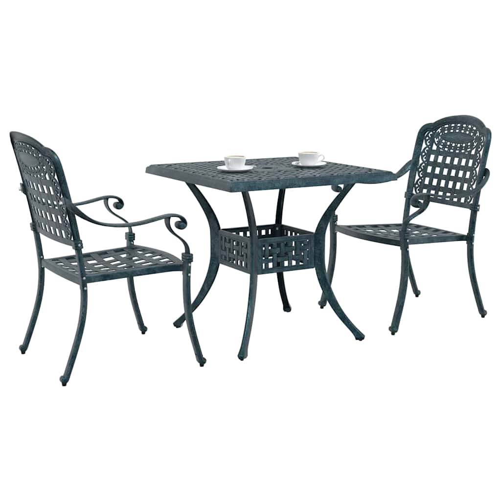 Tuinset 3 pcs Groen Gegoten aluminium is nu te koop bij PeponiXL, paradijselijk wonen!