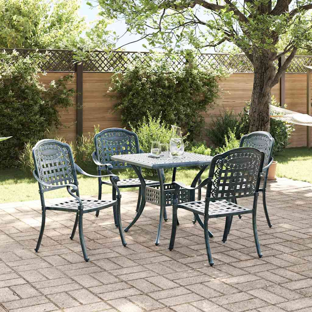 Tuinset 5 pcs Groen Gegoten aluminium is nu te koop bij PeponiXL, paradijselijk wonen!