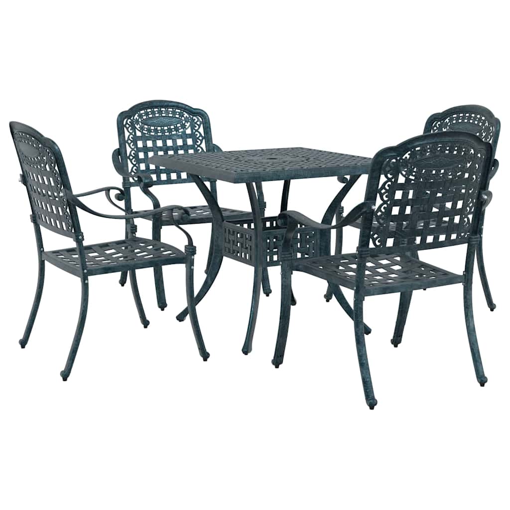 Tuinset 5 pcs Groen Gegoten aluminium is nu te koop bij PeponiXL, paradijselijk wonen!