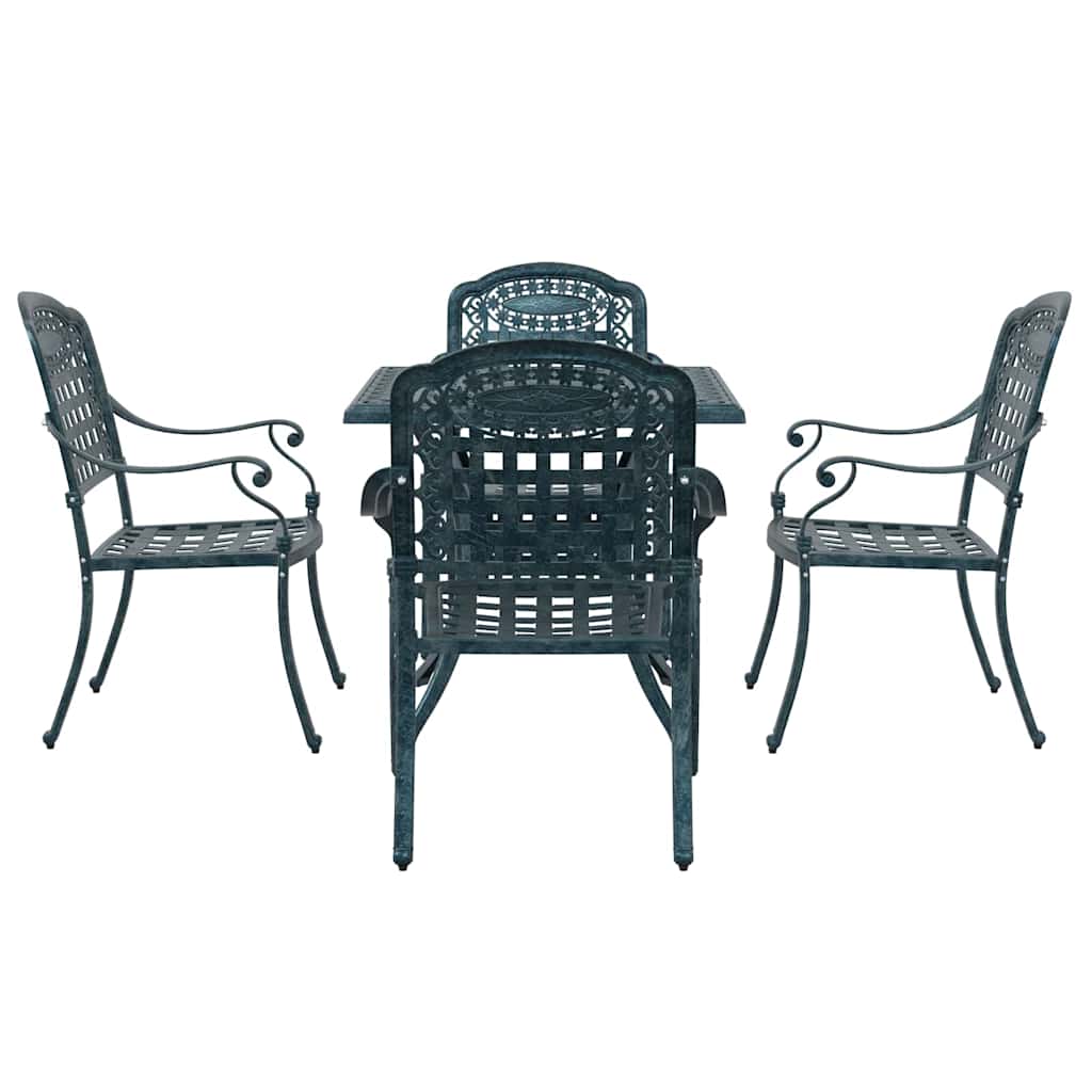 Tuinset 5 pcs Groen Gegoten aluminium is nu te koop bij PeponiXL, paradijselijk wonen!