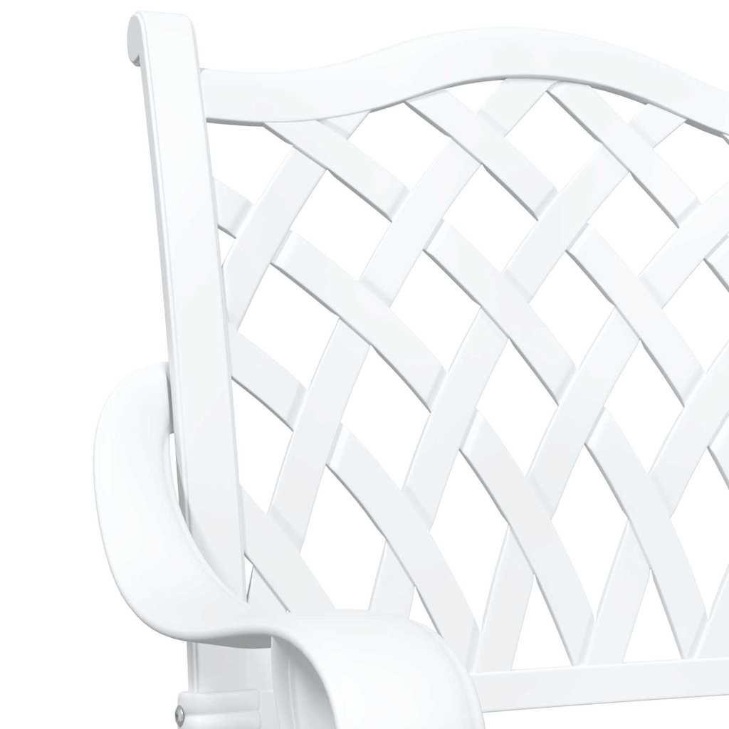 Tuinset 3 pcs Wit Gegoten aluminium is nu te koop bij PeponiXL, paradijselijk wonen!