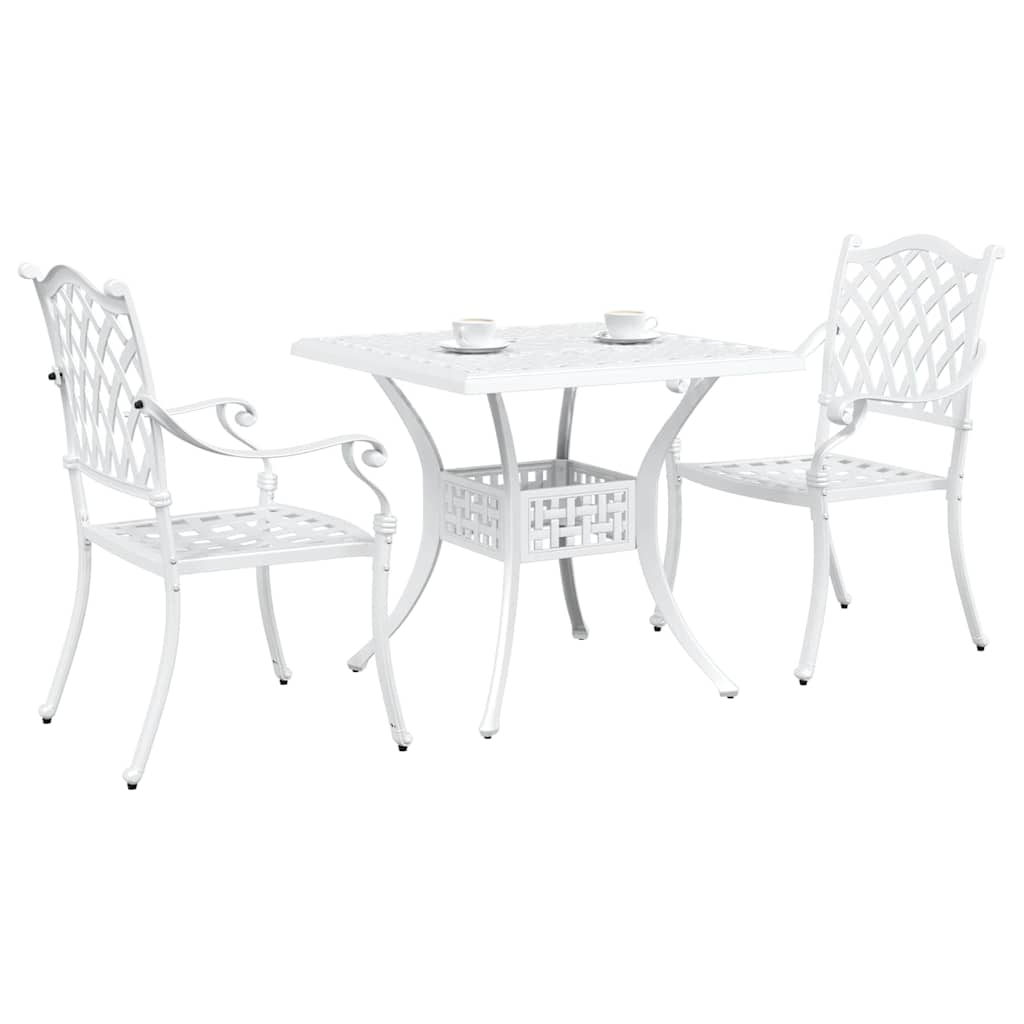 Tuinset 3 pcs Wit Gegoten aluminium is nu te koop bij PeponiXL, paradijselijk wonen!