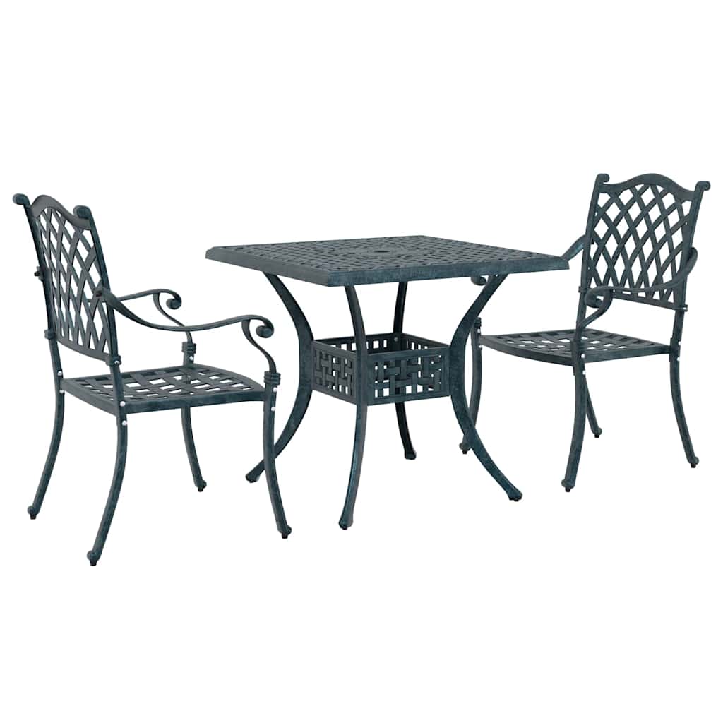 Tuinset 3 pcs Groen Gegoten aluminium is nu te koop bij PeponiXL, paradijselijk wonen!