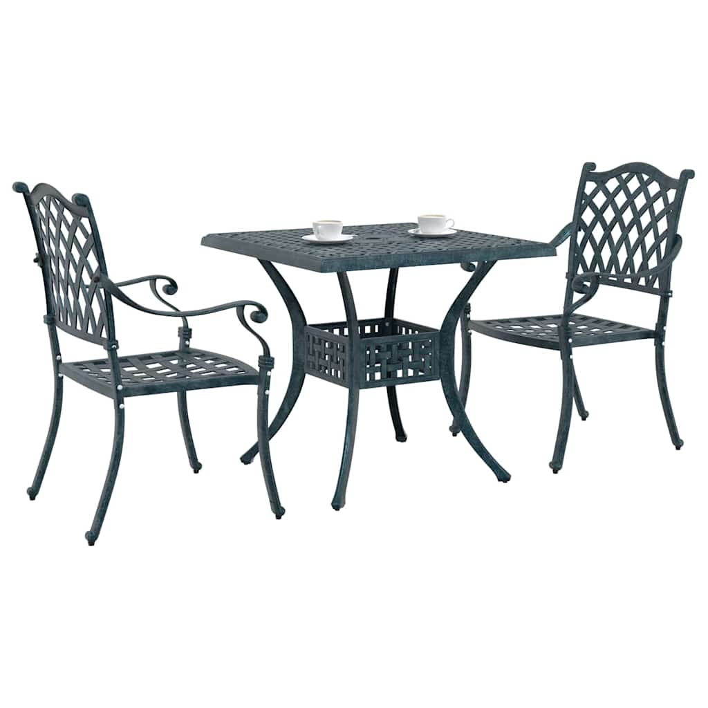 Tuinset 3 pcs Groen Gegoten aluminium is nu te koop bij PeponiXL, paradijselijk wonen!