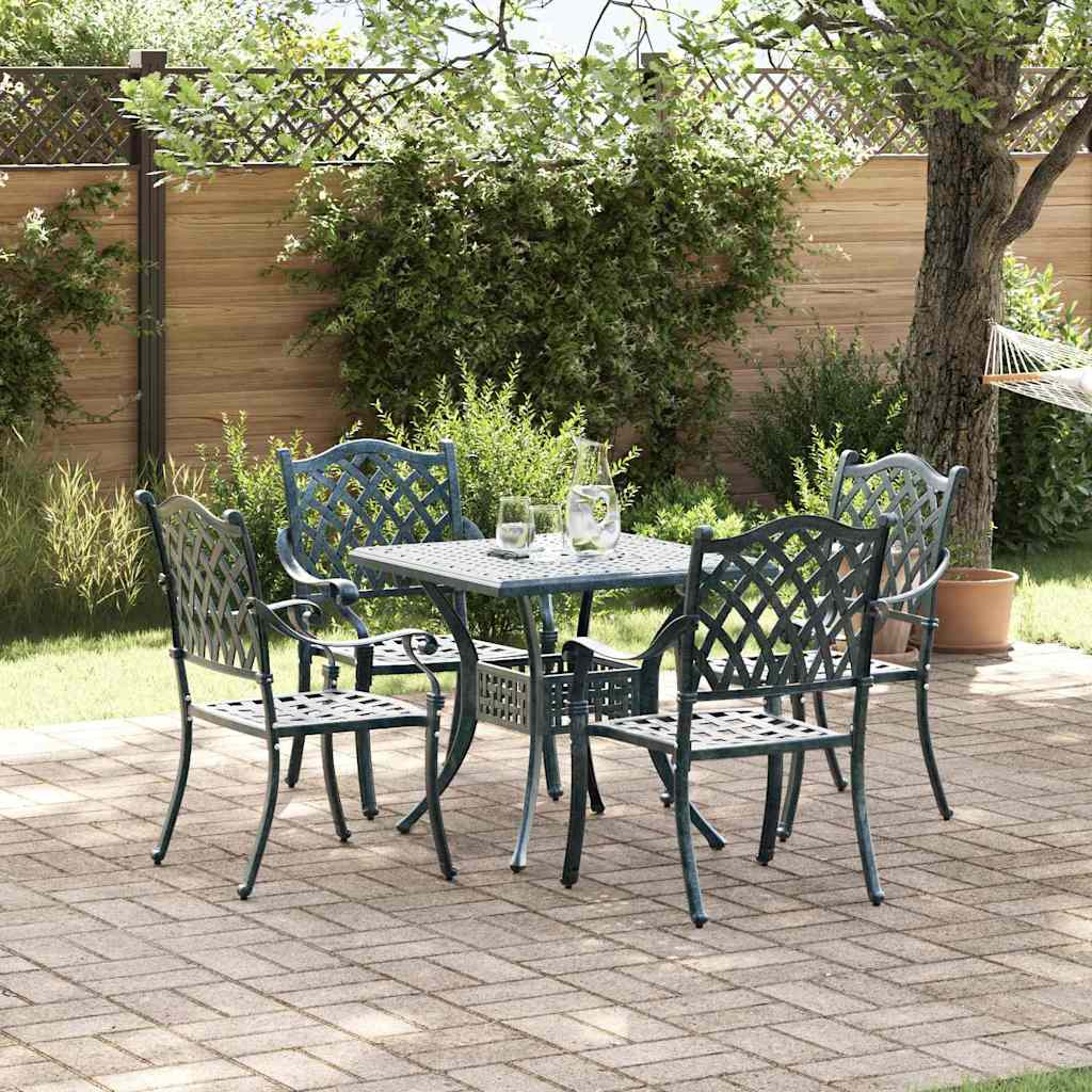 Tuinset 5 pcs Groen Gegoten aluminium is nu te koop bij PeponiXL, paradijselijk wonen!