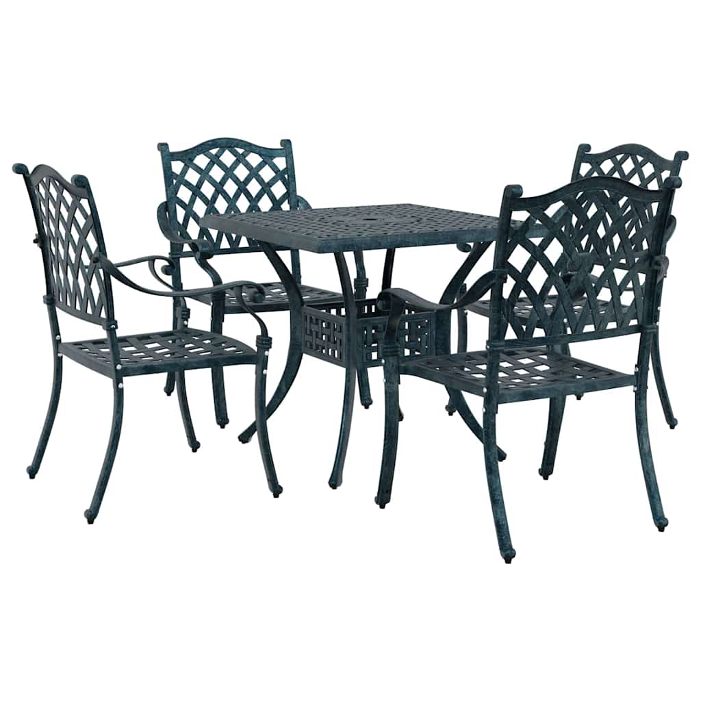 Tuinset 5 pcs Groen Gegoten aluminium is nu te koop bij PeponiXL, paradijselijk wonen!