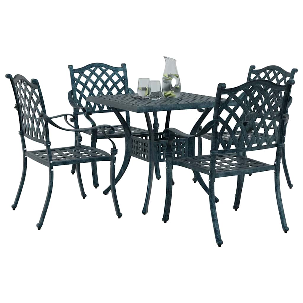 Tuinset 5 pcs Groen Gegoten aluminium is nu te koop bij PeponiXL, paradijselijk wonen!