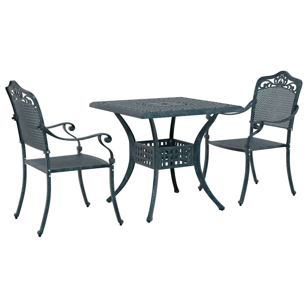 Tuinset 3 pcs Groen Gegoten aluminium is nu te koop bij PeponiXL, paradijselijk wonen!