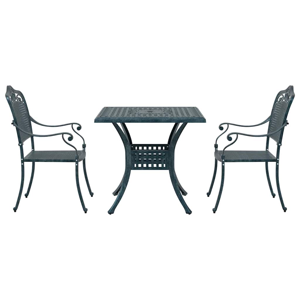 Tuinset 3 pcs Groen Gegoten aluminium is nu te koop bij PeponiXL, paradijselijk wonen!