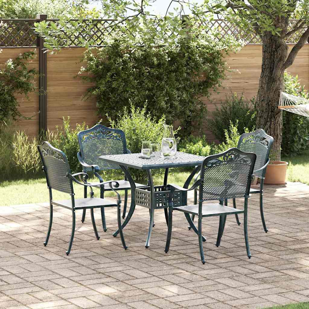 Tuinset 5 pcs Groen Gegoten aluminium is nu te koop bij PeponiXL, paradijselijk wonen!
