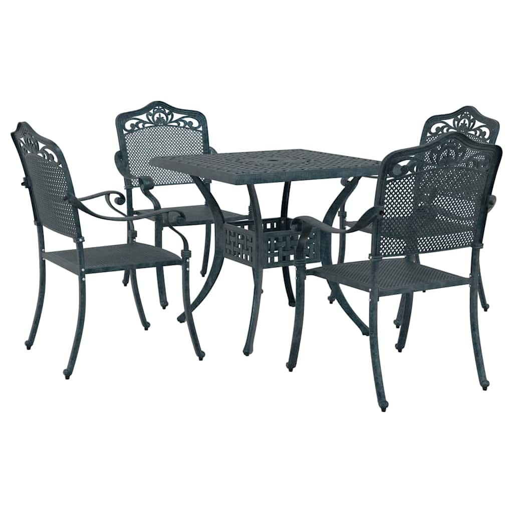 Tuinset 5 pcs Groen Gegoten aluminium is nu te koop bij PeponiXL, paradijselijk wonen!