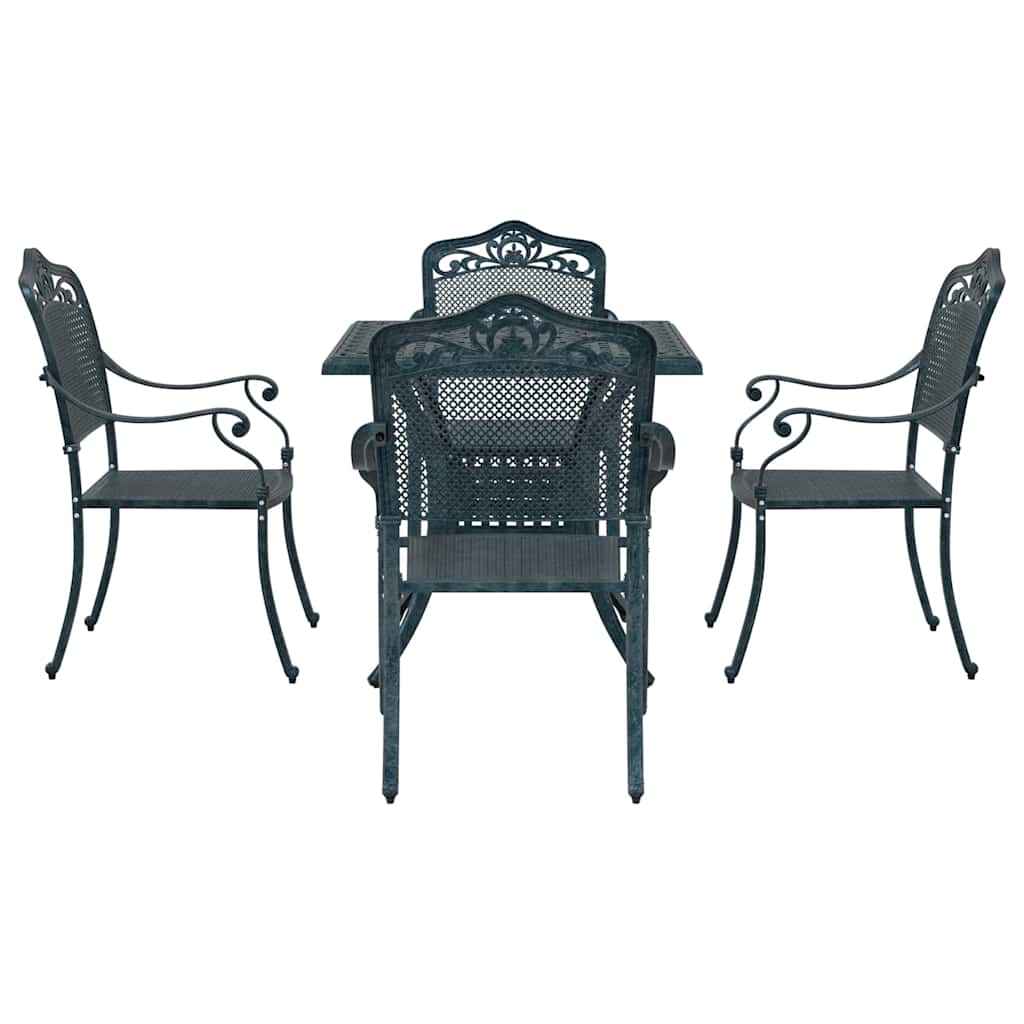 Tuinset 5 pcs Groen Gegoten aluminium is nu te koop bij PeponiXL, paradijselijk wonen!