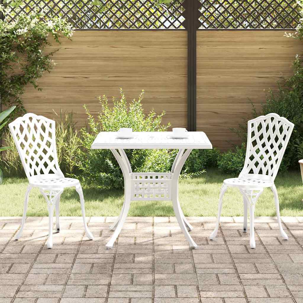 Tuinset 3 pcs Wit Gegoten aluminium is nu te koop bij PeponiXL, paradijselijk wonen!