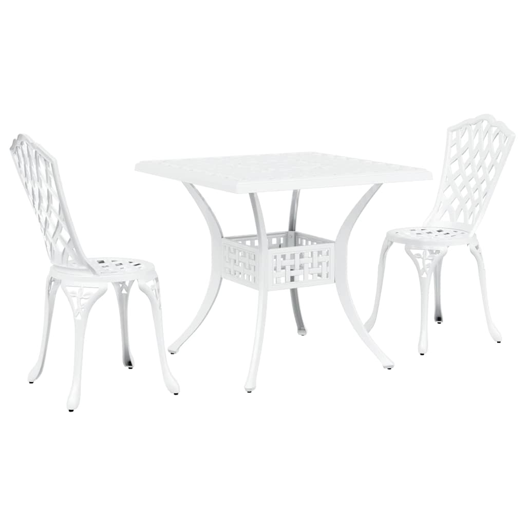 Tuinset 3 pcs Wit Gegoten aluminium is nu te koop bij PeponiXL, paradijselijk wonen!
