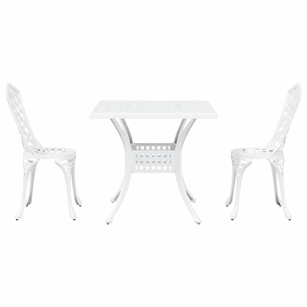 Tuinset 3 pcs Wit Gegoten aluminium is nu te koop bij PeponiXL, paradijselijk wonen!