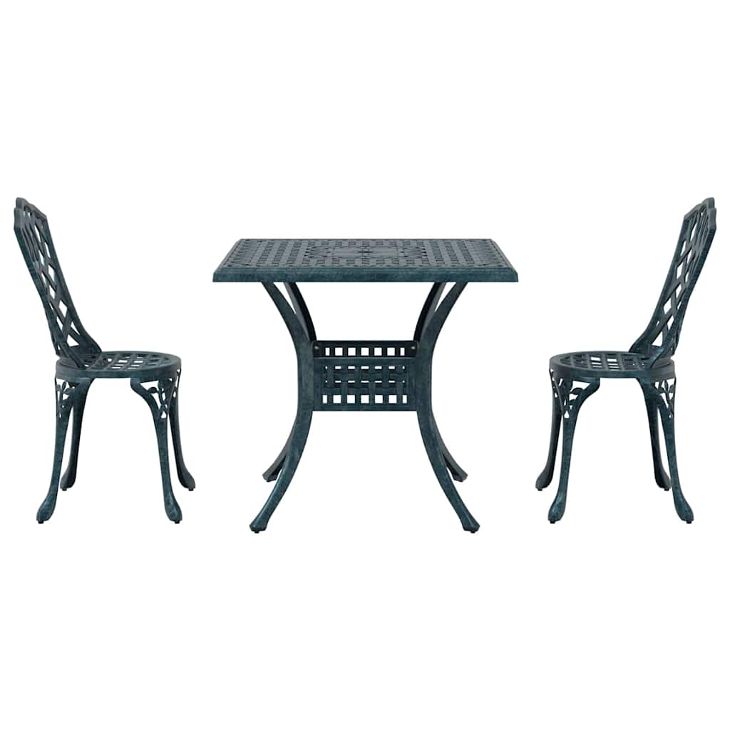 Tuinset 3 pcs Groen Gegoten aluminium is nu te koop bij PeponiXL, paradijselijk wonen!