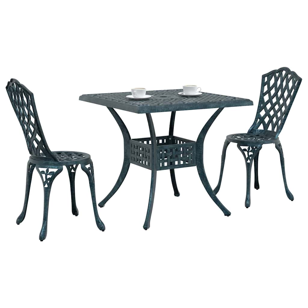 Tuinset 3 pcs Groen Gegoten aluminium is nu te koop bij PeponiXL, paradijselijk wonen!
