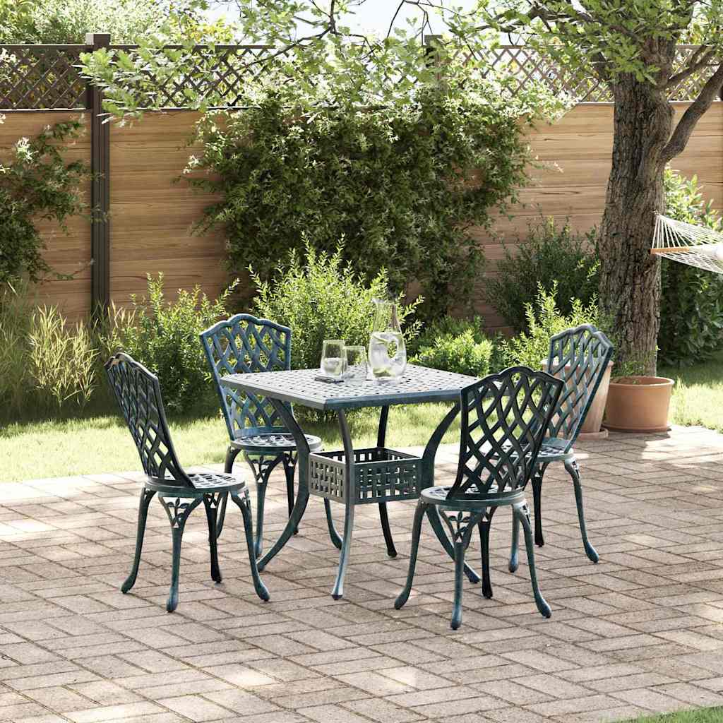 Tuinset 5 pcs Groen Gegoten aluminium is nu te koop bij PeponiXL, paradijselijk wonen!