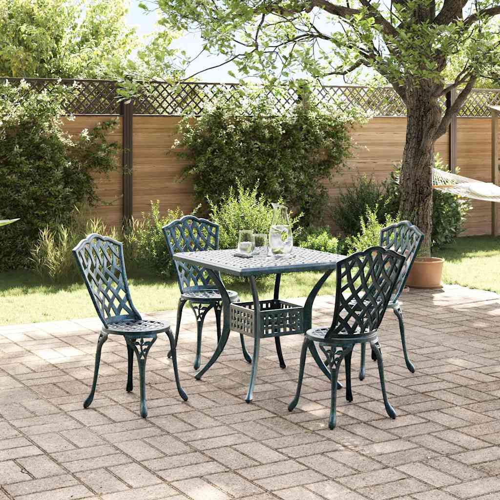 Tuinset 5 pcs Groen Gegoten aluminium is nu te koop bij PeponiXL, paradijselijk wonen!