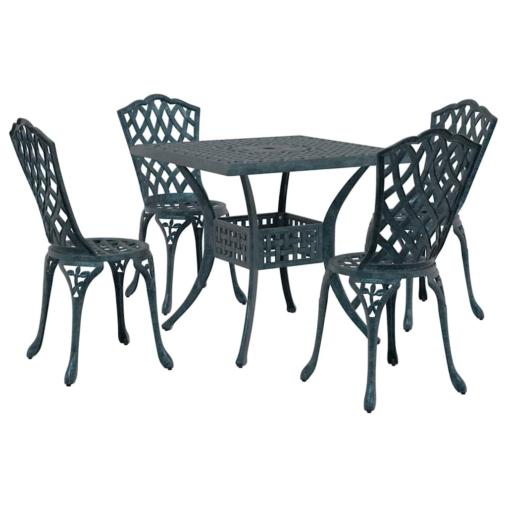 Tuinset 5 pcs Groen Gegoten aluminium is nu te koop bij PeponiXL, paradijselijk wonen!