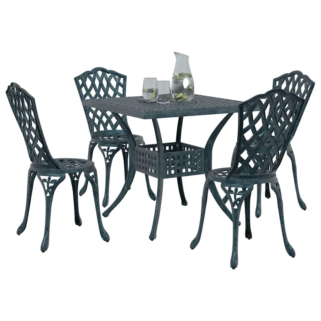 Tuinset 5 pcs Groen Gegoten aluminium is nu te koop bij PeponiXL, paradijselijk wonen!