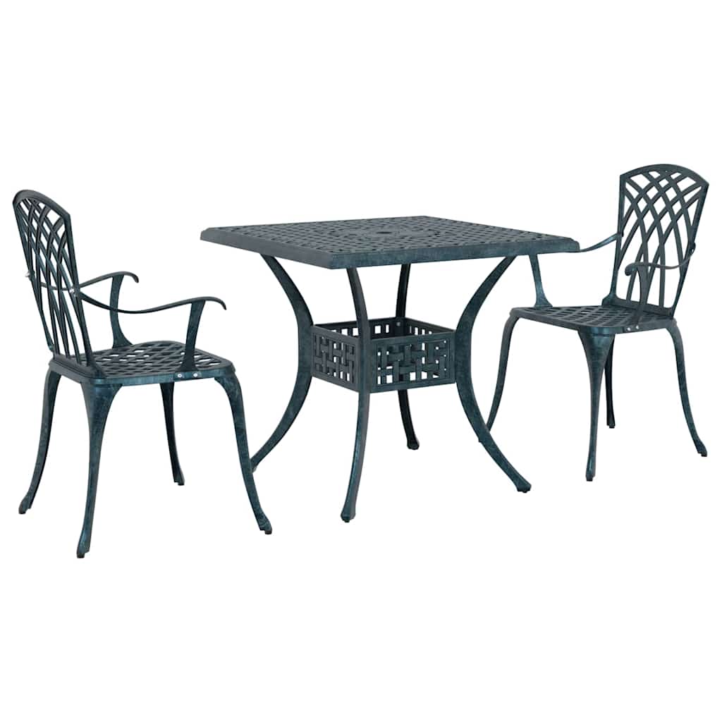 Tuinset 3 pcs Groen Gegoten aluminium is nu te koop bij PeponiXL, paradijselijk wonen!