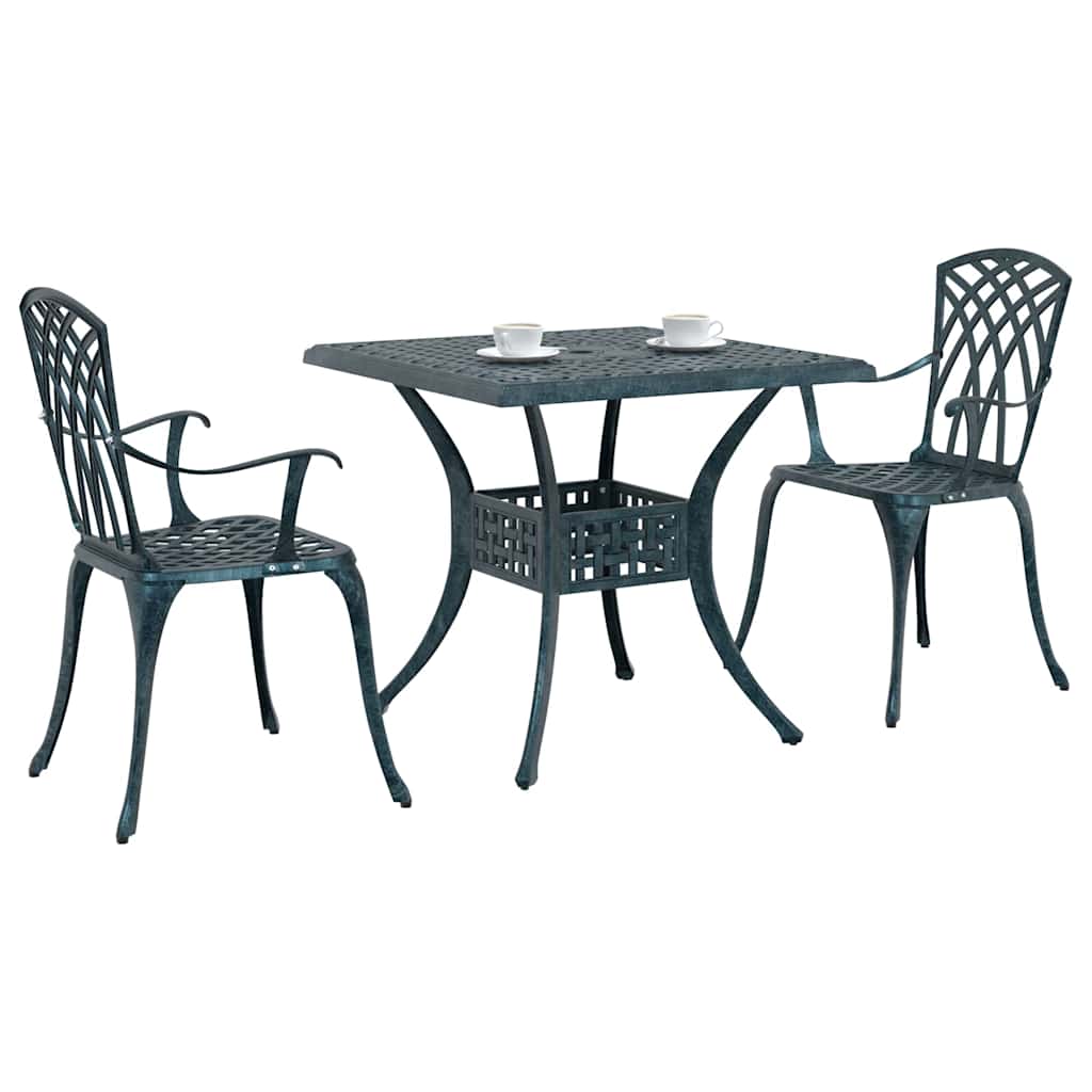 Tuinset 3 pcs Groen Gegoten aluminium is nu te koop bij PeponiXL, paradijselijk wonen!