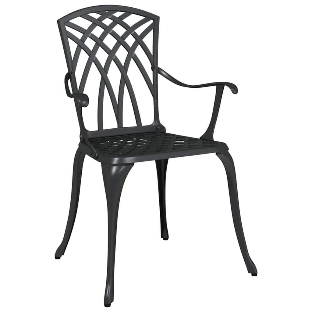 Tuinset 5 pcs Zwart Gegoten aluminium is nu te koop bij PeponiXL, paradijselijk wonen!
