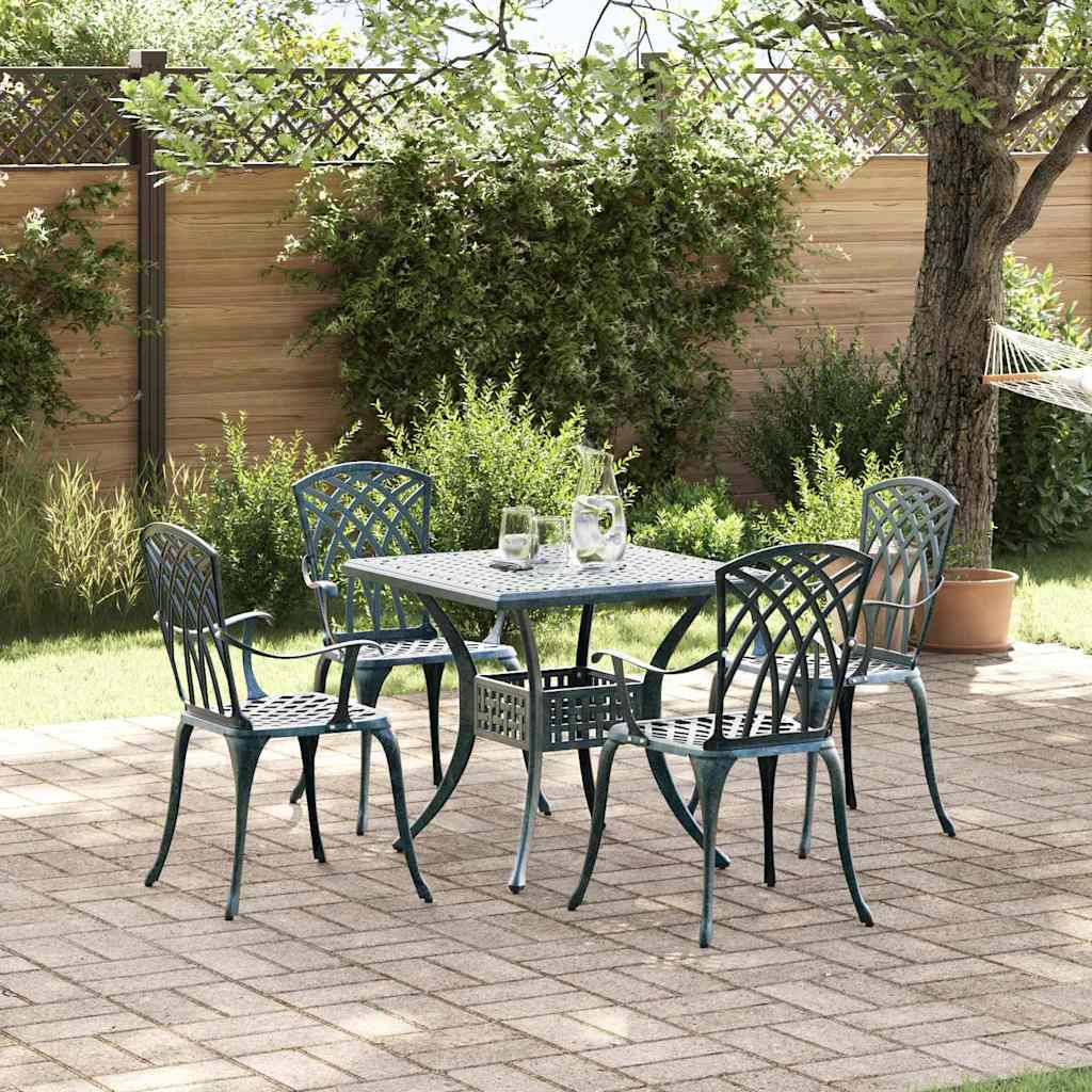 Tuinset 5 pcs Groen Gegoten aluminium is nu te koop bij PeponiXL, paradijselijk wonen!