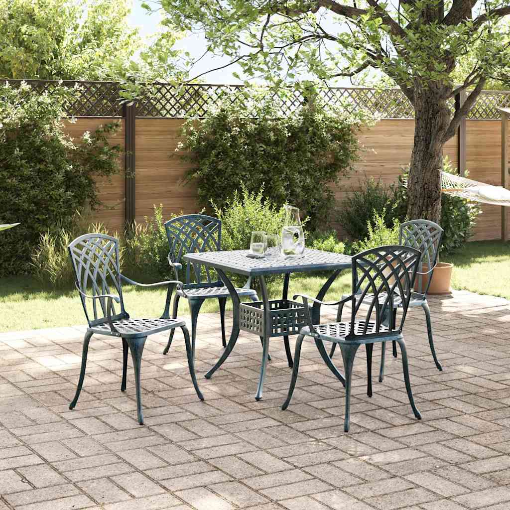Tuinset 5 pcs Groen Gegoten aluminium is nu te koop bij PeponiXL, paradijselijk wonen!