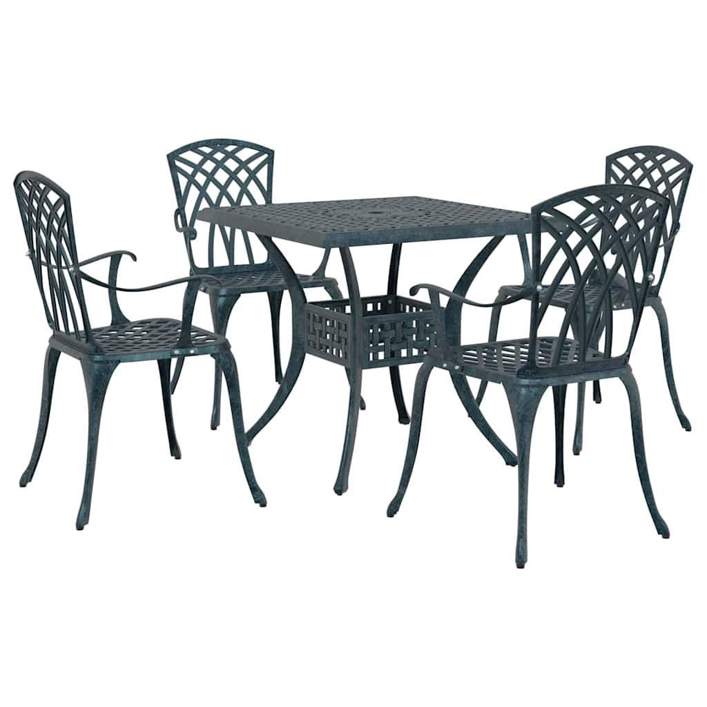 Tuinset 5 pcs Groen Gegoten aluminium is nu te koop bij PeponiXL, paradijselijk wonen!