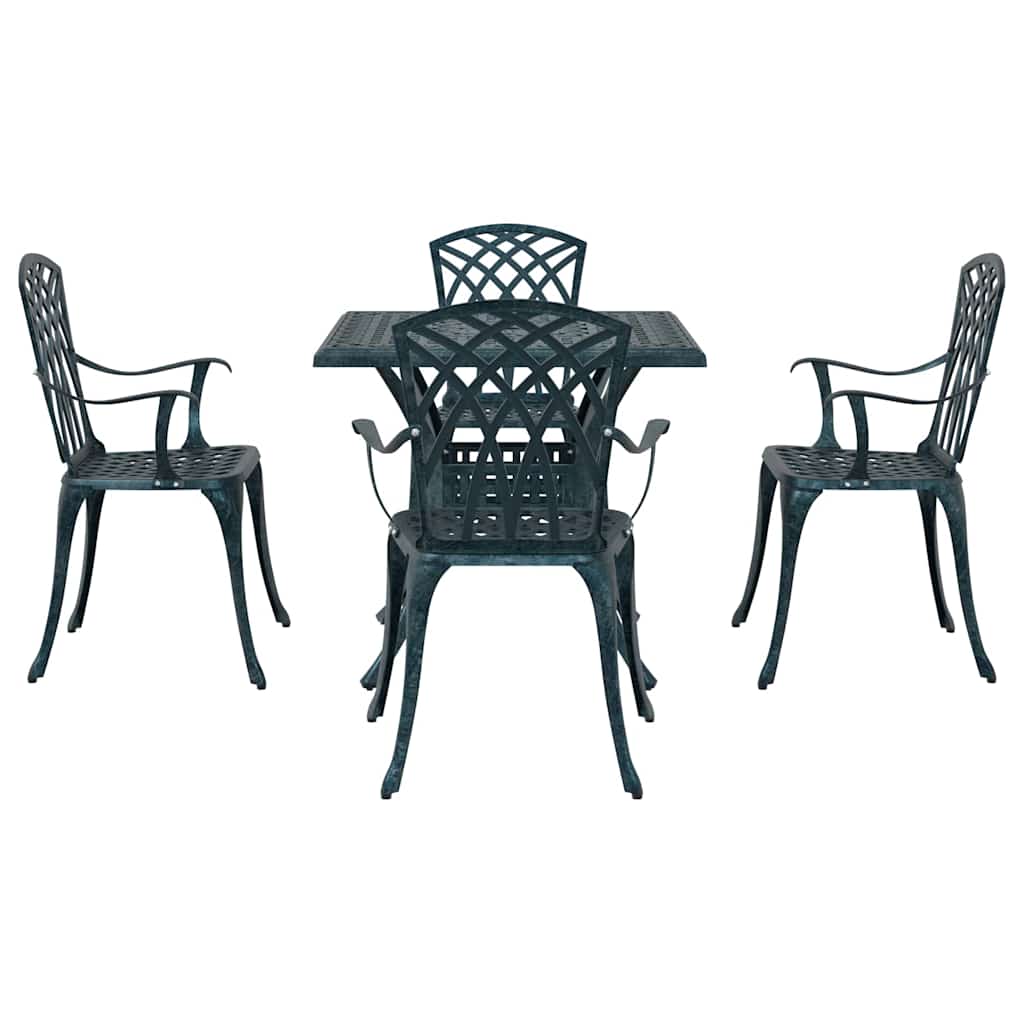 Tuinset 5 pcs Groen Gegoten aluminium is nu te koop bij PeponiXL, paradijselijk wonen!