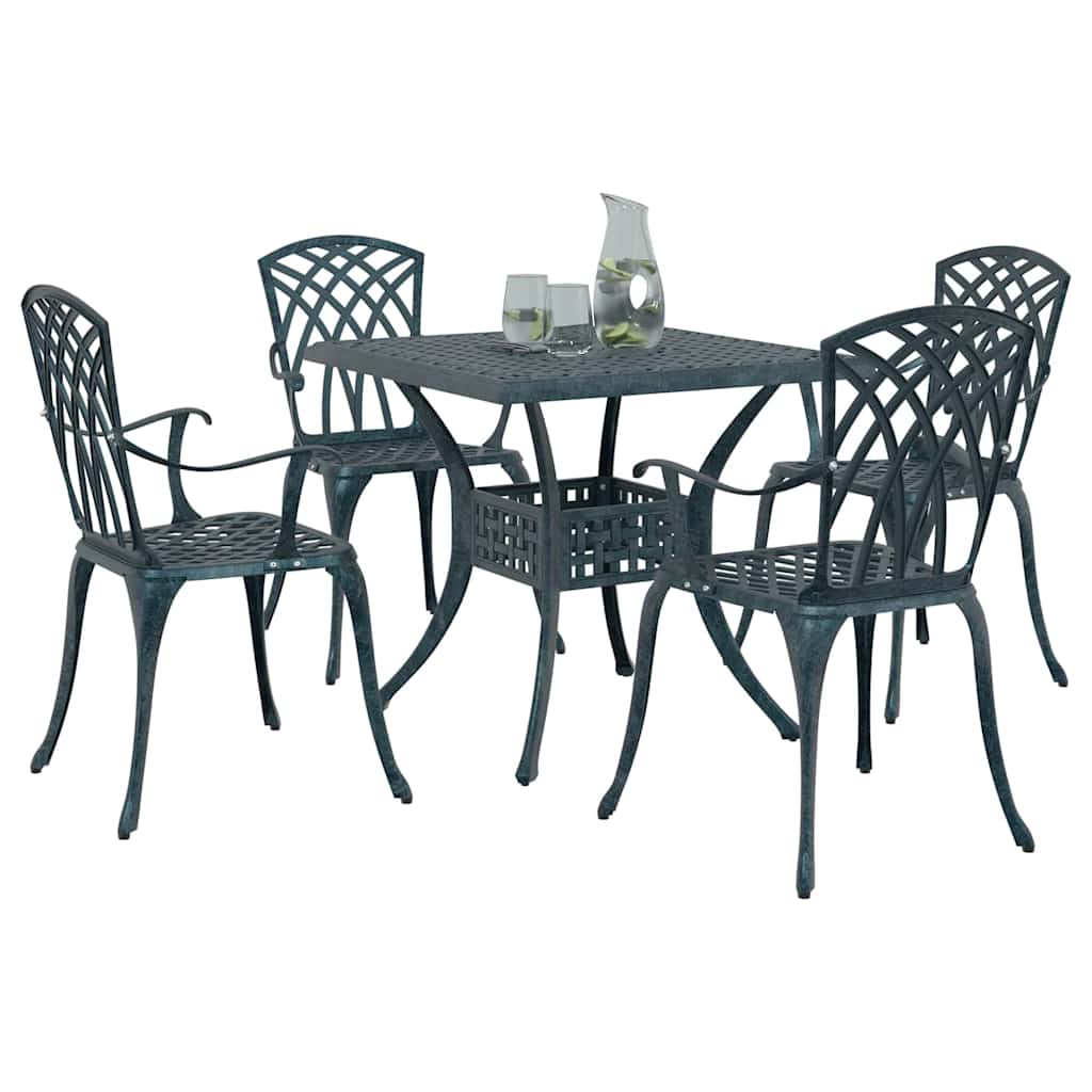 Tuinset 5 pcs Groen Gegoten aluminium is nu te koop bij PeponiXL, paradijselijk wonen!