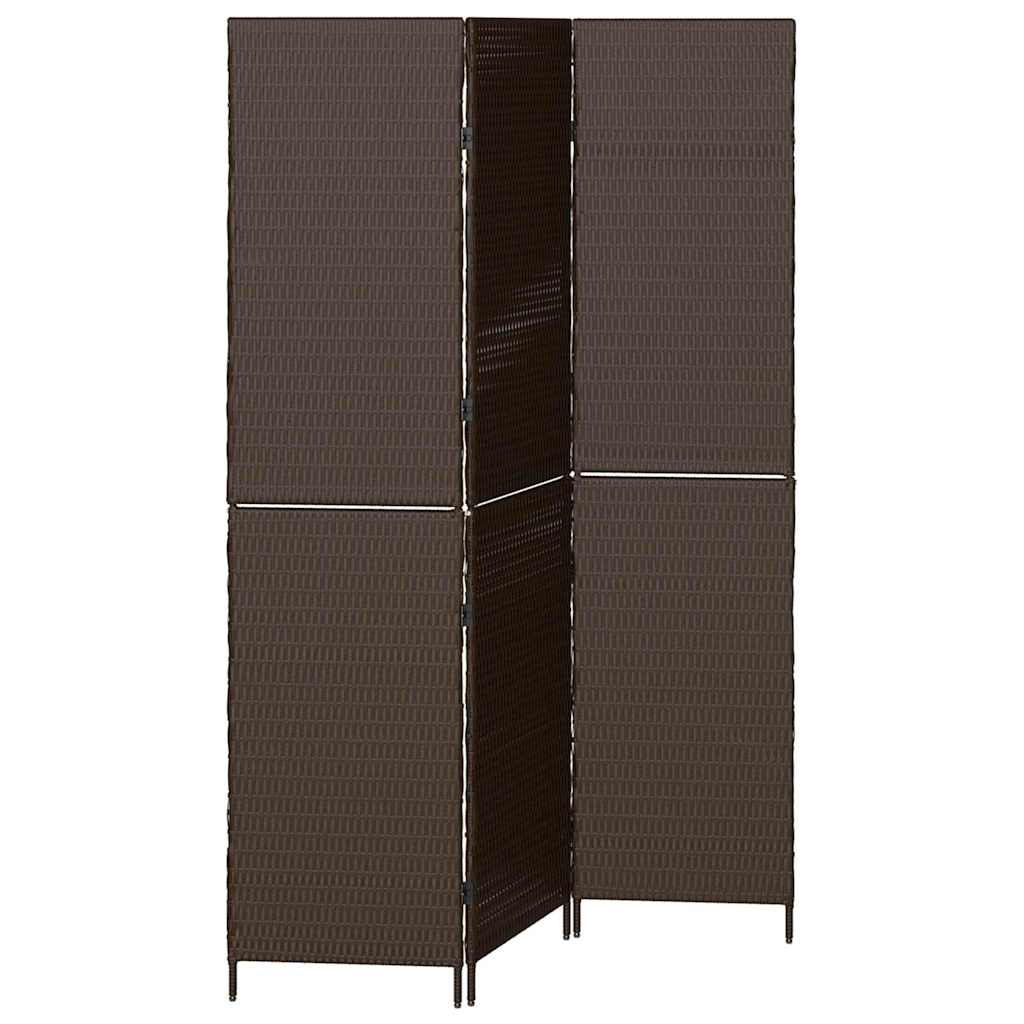 Kamerverdeler Bruin 146 x 180 cm poly rattan is nu te koop bij PeponiXL, paradijselijk wonen!