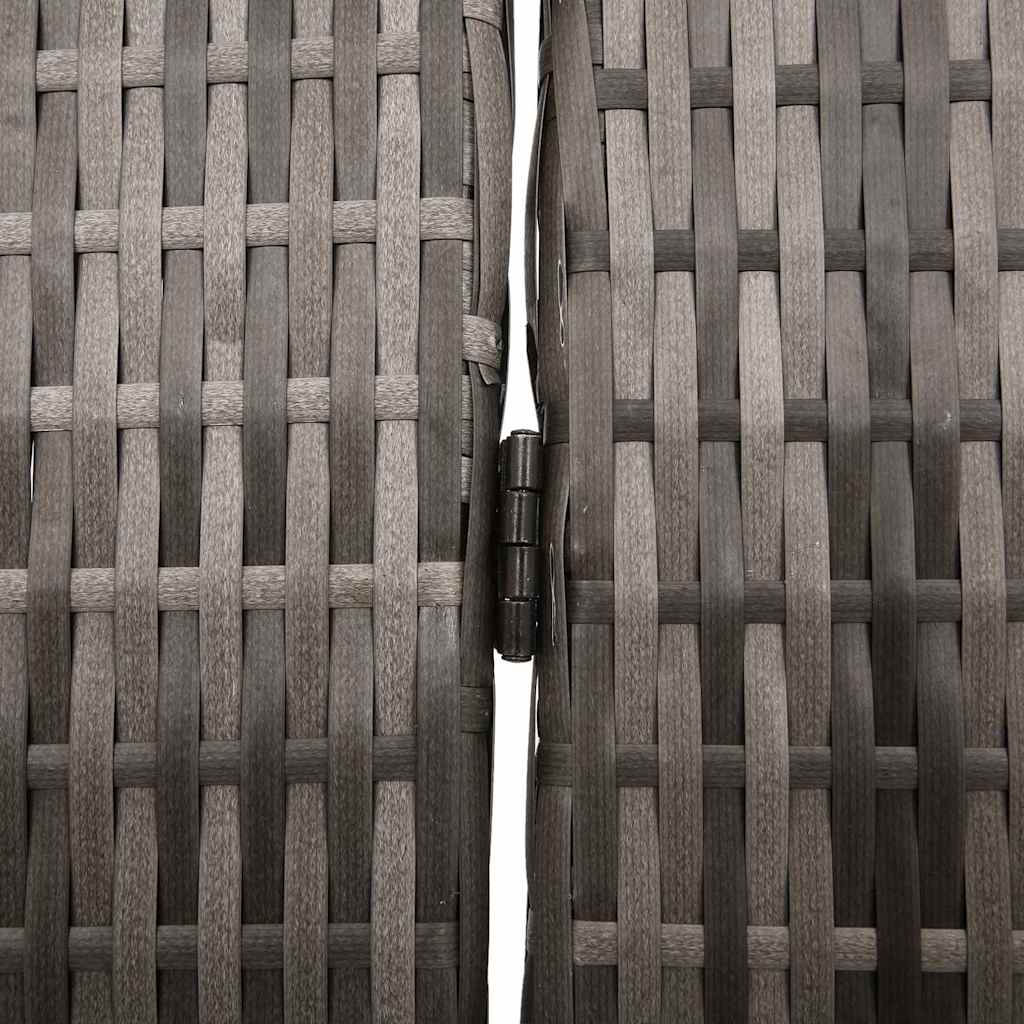 Kamerverdeler Grijs 146 x 180 cm poly rattan is nu te koop bij PeponiXL, paradijselijk wonen!