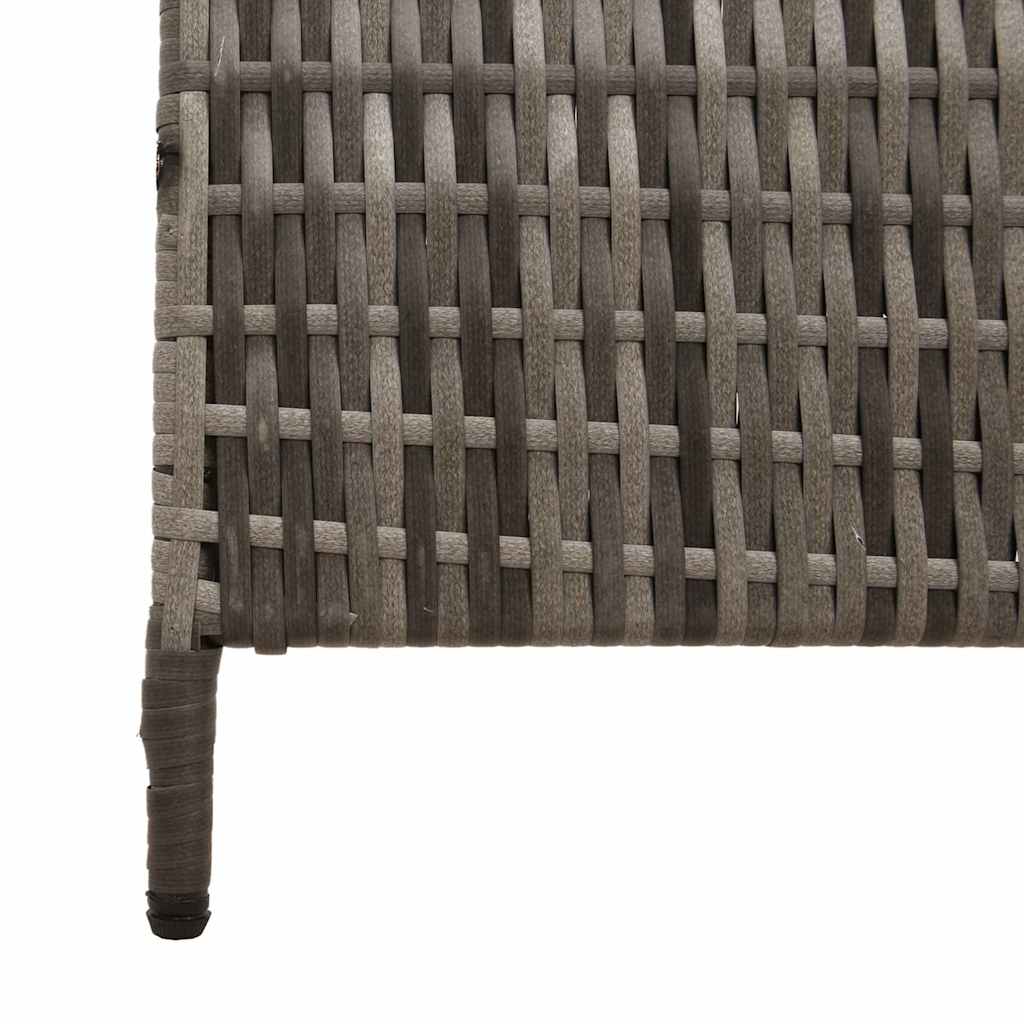 Kamerverdeler Grijs 146 x 180 cm poly rattan is nu te koop bij PeponiXL, paradijselijk wonen!