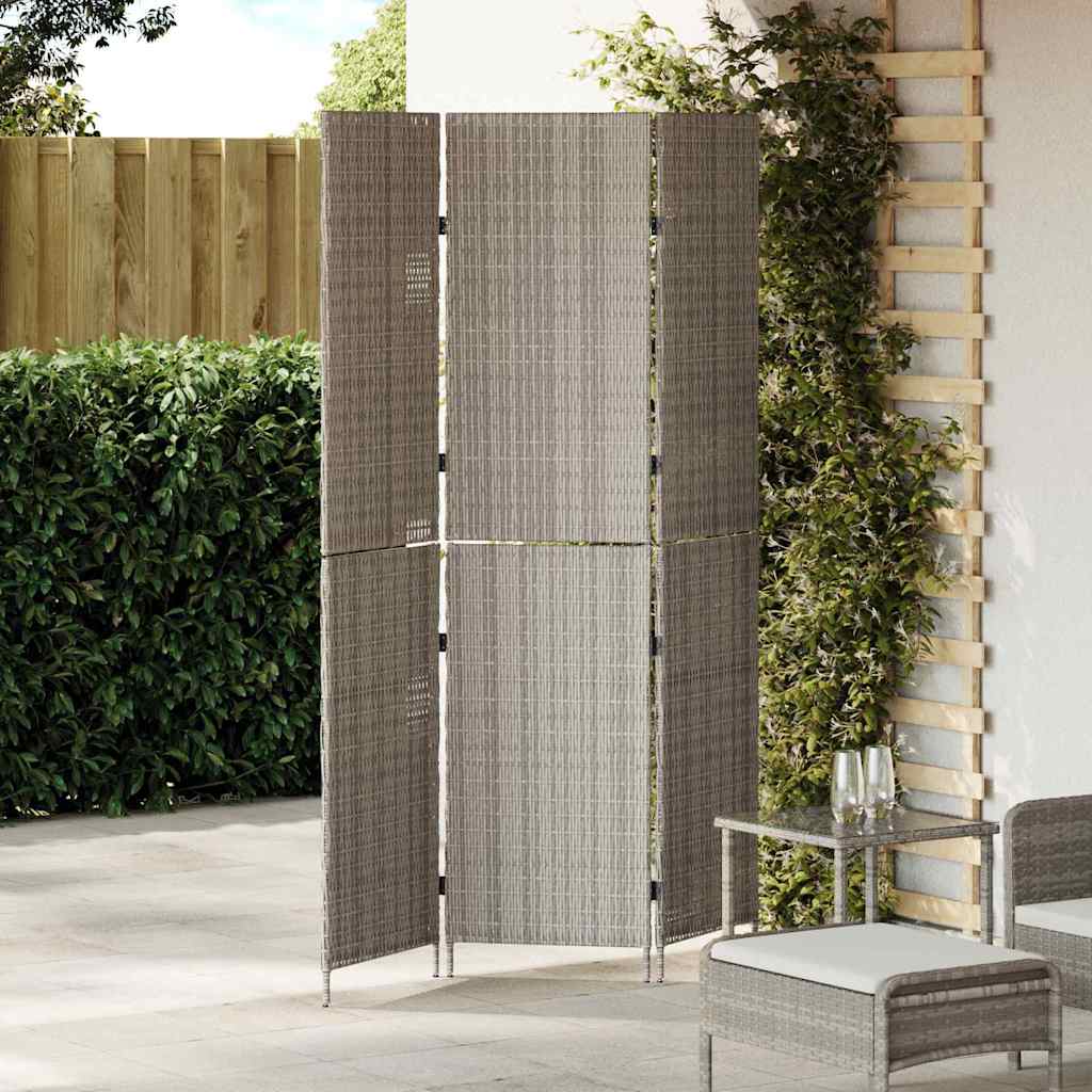 Kamerverdeler Grijs 146 x 180 cm poly rattan is nu te koop bij PeponiXL, paradijselijk wonen!