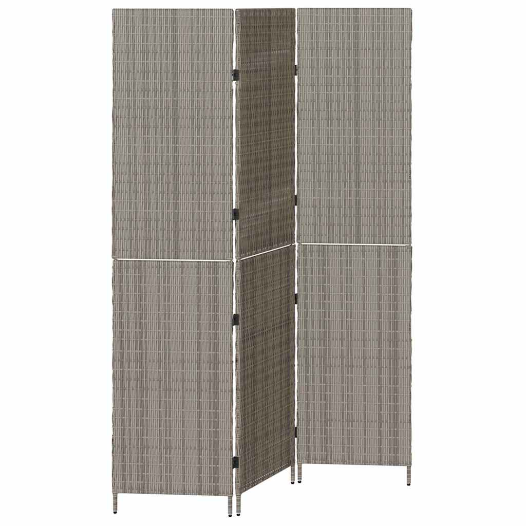 Kamerverdeler Grijs 146 x 180 cm poly rattan is nu te koop bij PeponiXL, paradijselijk wonen!