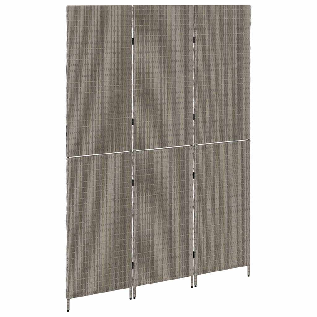 Kamerverdeler Grijs 146 x 180 cm poly rattan is nu te koop bij PeponiXL, paradijselijk wonen!