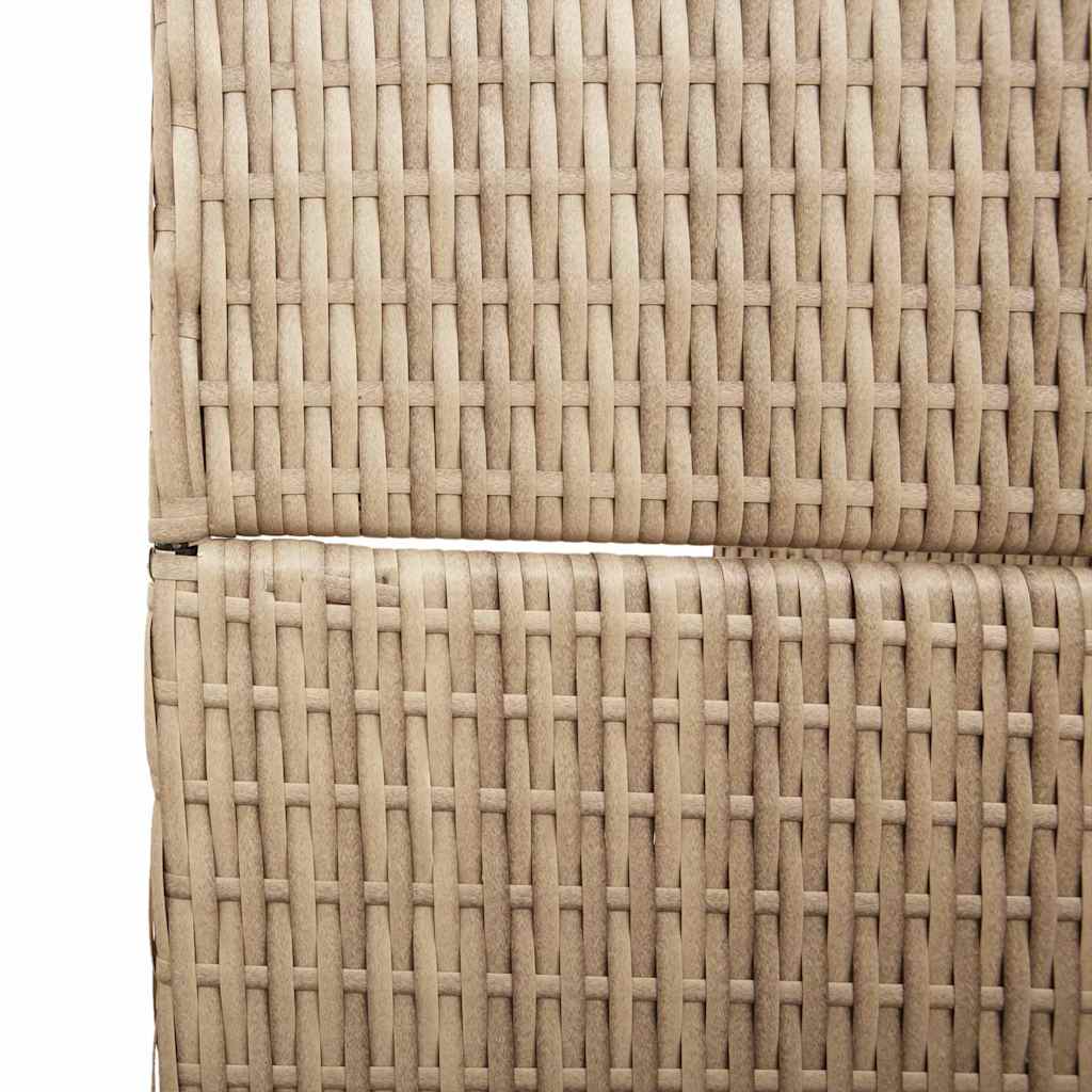 Kamerverdeler Beige 147 x 180 cm poly rattan is nu te koop bij PeponiXL, paradijselijk wonen!