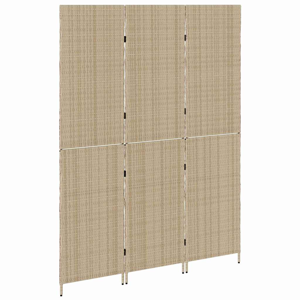 Kamerverdeler Beige 147 x 180 cm poly rattan is nu te koop bij PeponiXL, paradijselijk wonen!