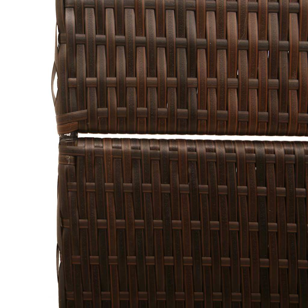 Kamerverdeler Bruin 195 x 180 cm poly rattan is nu te koop bij PeponiXL, paradijselijk wonen!