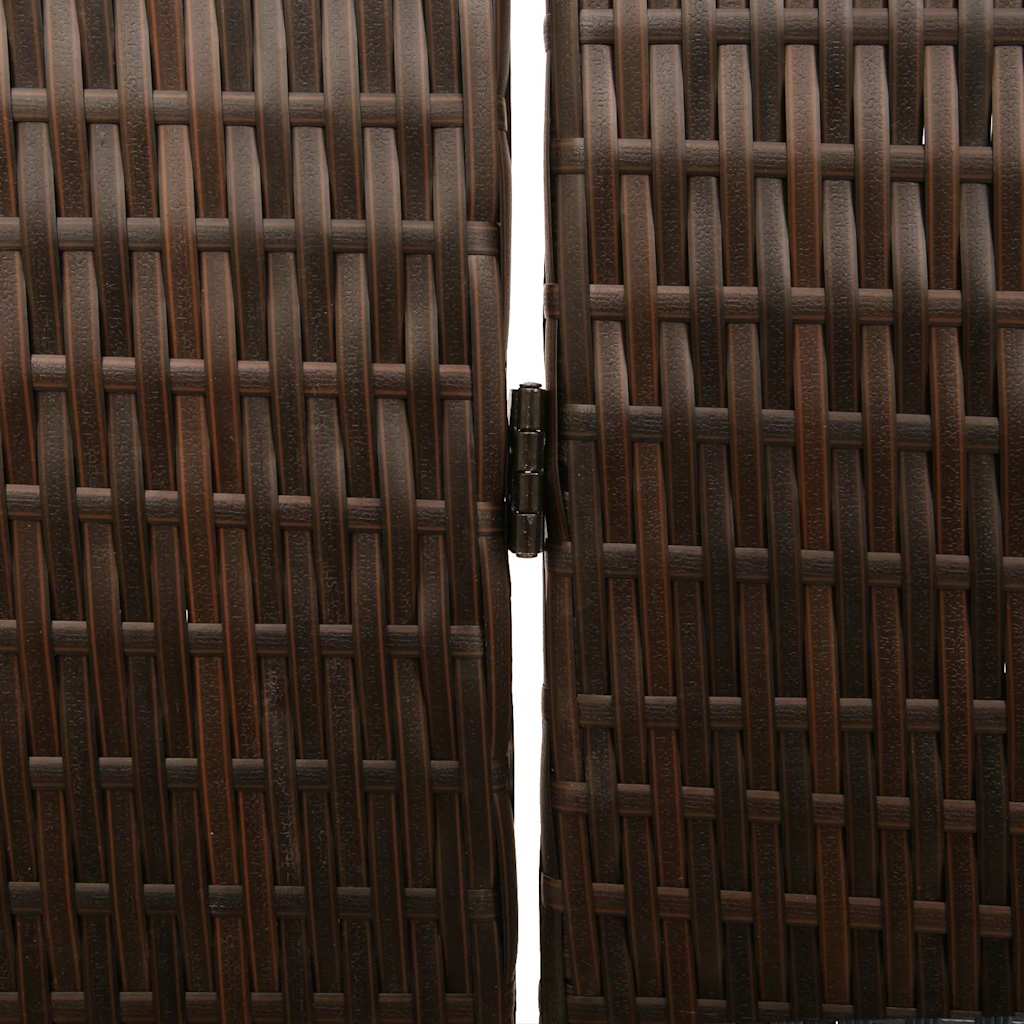 Kamerverdeler Bruin 195 x 180 cm poly rattan is nu te koop bij PeponiXL, paradijselijk wonen!