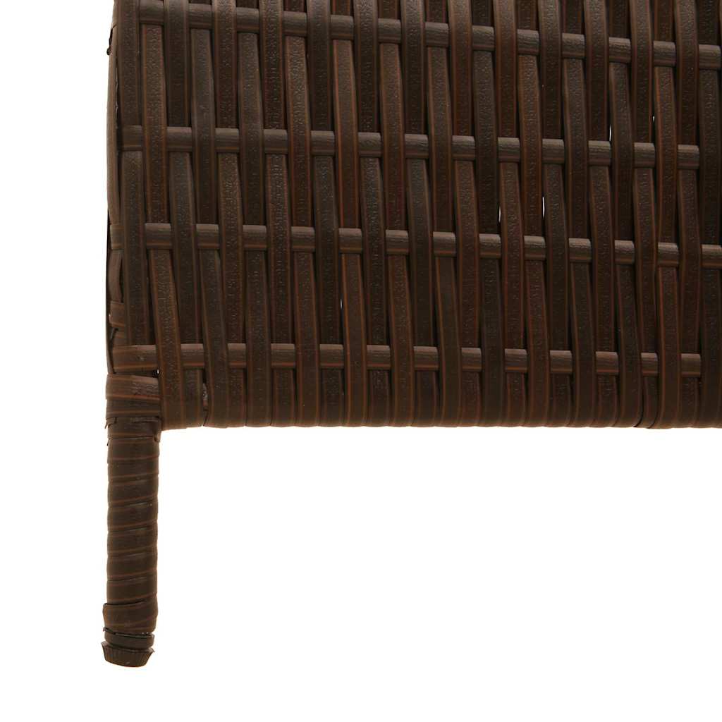 Kamerverdeler Bruin 195 x 180 cm poly rattan is nu te koop bij PeponiXL, paradijselijk wonen!
