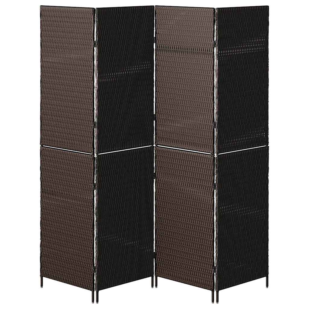 Kamerverdeler Bruin 195 x 180 cm poly rattan is nu te koop bij PeponiXL, paradijselijk wonen!
