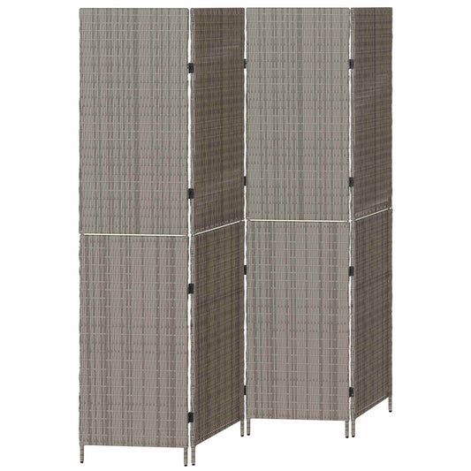 Kamerverdeler Grijs 195 x 180 cm poly rattan is nu te koop bij PeponiXL, paradijselijk wonen!