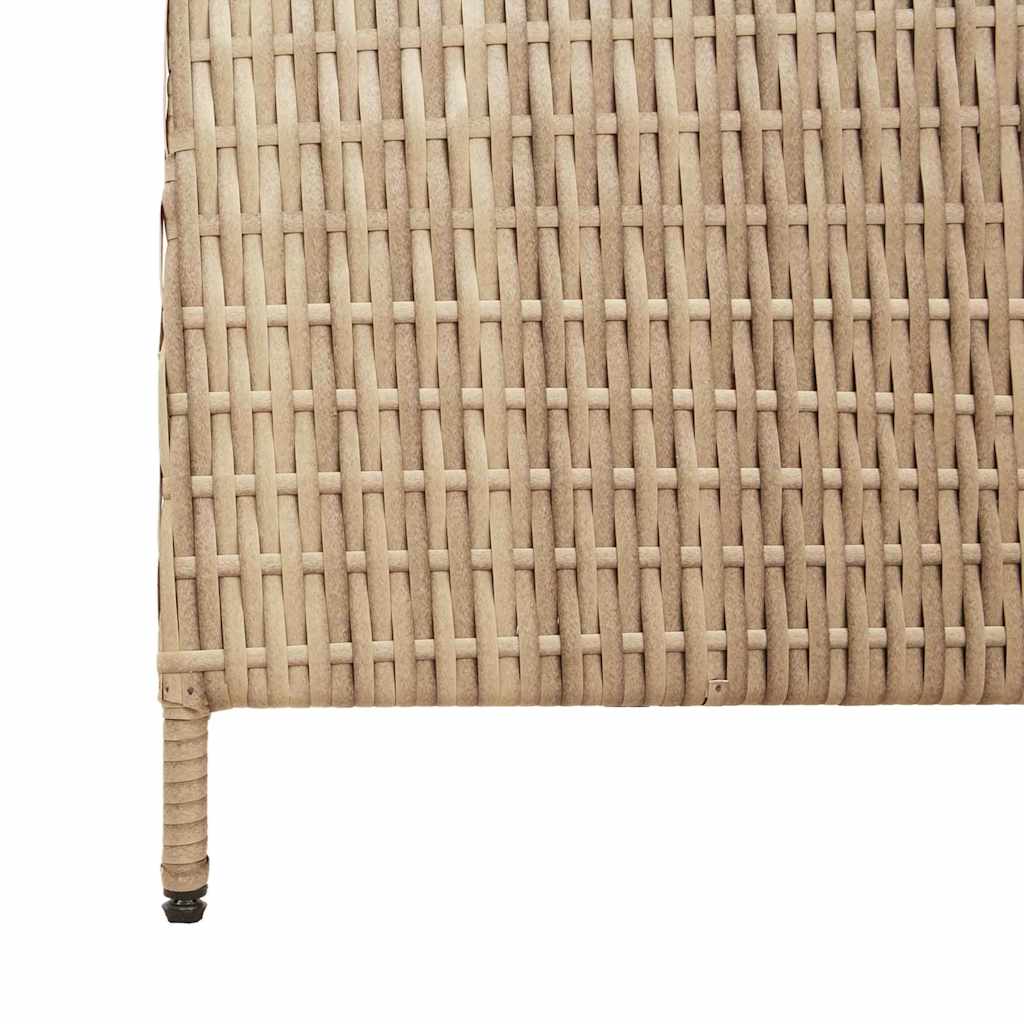 Kamerverdeler Beige 242 x 180 cm poly rattan is nu te koop bij PeponiXL, paradijselijk wonen!