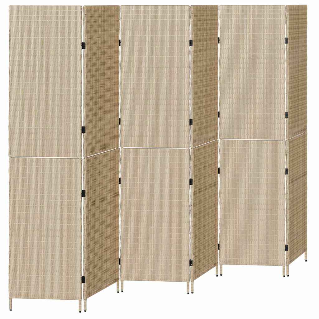 Kamerverdeler Beige 292 x 180 cm poly rattan is nu te koop bij PeponiXL, paradijselijk wonen!